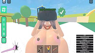 Horror girl feels intense fuck in roblox condo