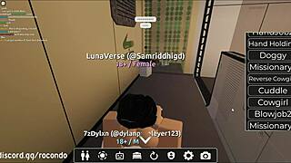 I bent over the beautiful bitch in our Roblox session