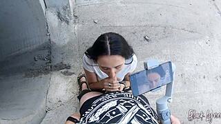 She Asked Me To Film Her Blowjob Skills With Huge Cock In Pov!