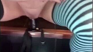 Latina Brunette With Big Ass And Tits Masturbates With Friend's CD, Gets Big Cock