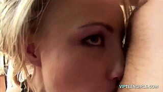 This babe gets fingered and her ass fucked hard 😈