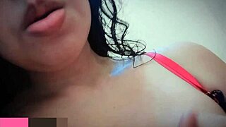 Horny girl masturbates in bathroom squirting first time