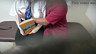 why’s this teacher sneaking around with a college student for forbidden fun?