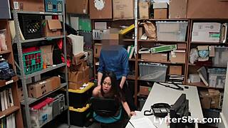 Hey, wanna see this skinny Asian shoplifter stripped and banged after getting caught?