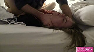 Submissive slut vs hardcore fucking with rough face slapping