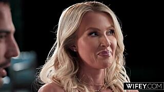 Curvy hotwife Andi Avalon rides huge BBC as hubby watches