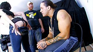 kthylee in amateur scene with tattoos and blue eyes