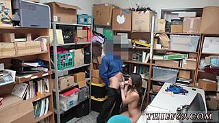 Petite Brunette Teen In Uniform Commits Felony Theft