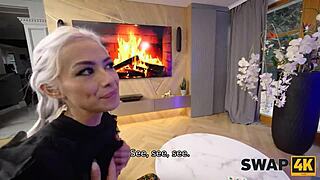 Swap4k morning coffee turns into threesome with olivia sparkle and veronica leal