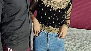 stepsister getting ready for party in panties and I couldn't control myself backstage