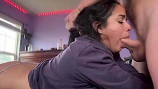 Tiny Latina girlfriend gets assfucked.