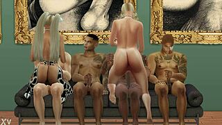 Nevaeh and her teacher paula get gangbanged by bbcs