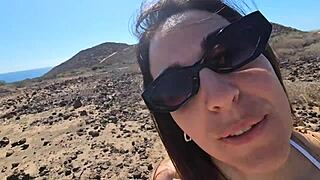 Intense Deepthroat and Fucking in Desert