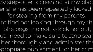 caught my step-sister! punish her now!