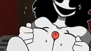 scared but intrigued by weird riding sex with boobs and tits.