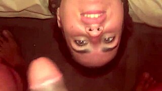 omg, this blonde tattooed slut took it deep in her mouth, what a finish! 😍