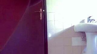 Wet bathtub masturbation and pussy creaming with african petite 18+ black amateurs cum pool solo