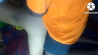 Desi bhabhi rides huge cock in wild group action.