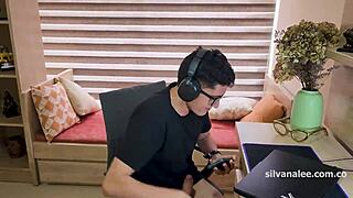 Silvana lee, the sexy colombian milf, fulfills a guy's big cock dream