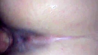 Cumming hard in tight ass from behind