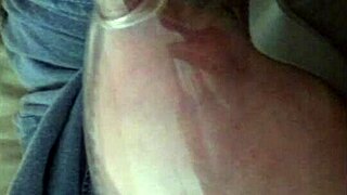 Lactating woman sucks and swallows milk during deepthroat session with big cock.