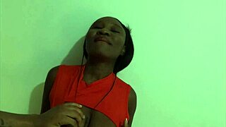 Afro Black Latina Girl's Naughty Ways in First Audition Sucking Monster Cock - Jhodez1