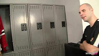slim cheerleader seduces coach with tight body for rough banging.