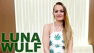 luna wulf gives deepthroat blowjob to big cock pov