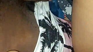 Marina Gold gives old latina handjob with puffy redhead sucking.