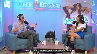 Gemma Leone has FIVE ORGASMS in a row, legs SHAKING on podcast