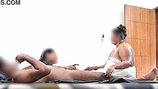 dick flashing at spa ended with two girls giving happy ending