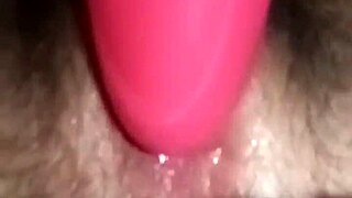 Masturbating with vibrator, having big orgasm with visible contractions 😍