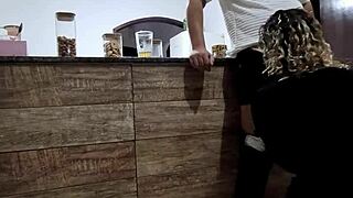 blonde cheats on husband with stranger at bar, gets anal creampie