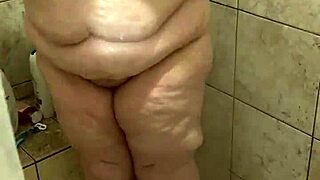 Curvy BBW Wife Washing Up in the Shower Part 2