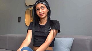 does this curvy brazilian teen look good in lingerie before getting jizzed?