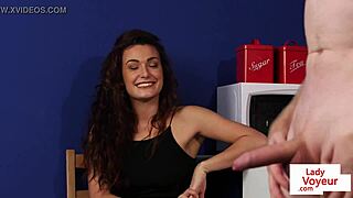 British Office Voyeur Humiliates Tattoo Sub With Jerk Off Instructions