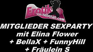 Amateur Group Party With German Swingers