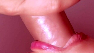 In this amateur story, she takes cum in mouth close up