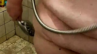 Curvy BBW Wife Washing Up in the Shower Part 2