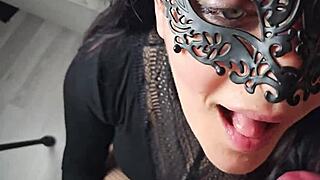 Amateur MILF Swallows Huge Load of Cum from Monster Cock!