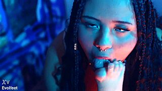 Learning footjob training and worship techniques