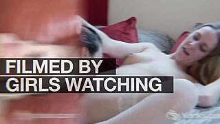 chubby envy plays with hitachi and climaxes with her big tits bouncing