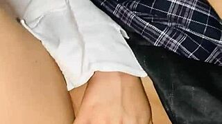 cute 18+ college girl fucks teacher for better grade in casting.