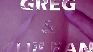 Sexy Filipina in thong takes double penetration doggystyle.