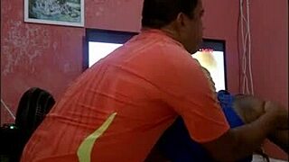 Tearing brunette's ass in anal fucking