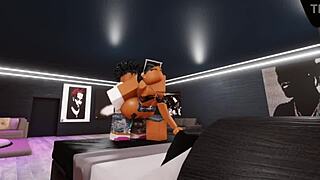 She lost a bet and had to handle four big black cocks