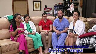 dr tampa checks aria nicole during her 2023 physical