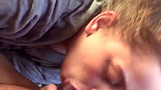 sucking a massive black cock with total amateur hunger