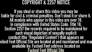 lucky philly john cums hard on britanny shaes barefoot soles with big natural tits