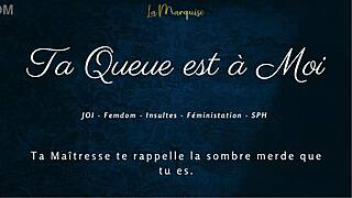 ta queue est à moi - french femdom dirty talk with orgasmic joi